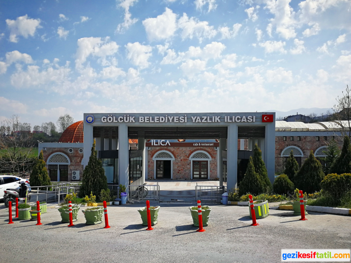 Yazlık ılıcası ana giriş kapısı